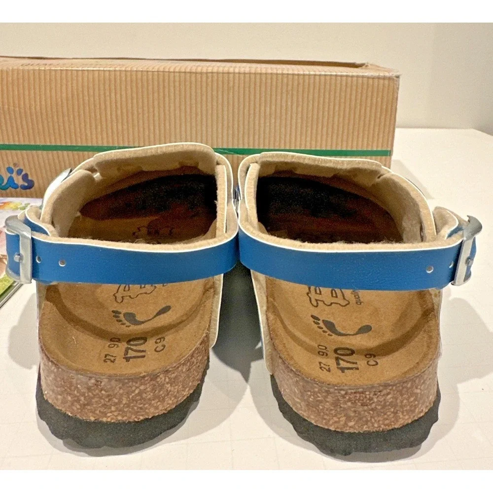 Birkenstock Birki's Kids EU 27 US C9 Narrow Kay Clog Birko-Flor Lighthouse Shoes